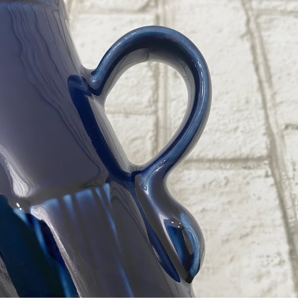 Retired 1986 FIESTA Homer Laughlin Cobalt Blue Capuccino Pedestal Mug - Picture 14 of 14